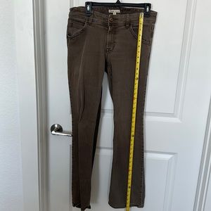 CABI jeans brown distressed jeans